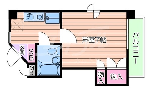 光栄ハイツ千里丘の物件間取画像